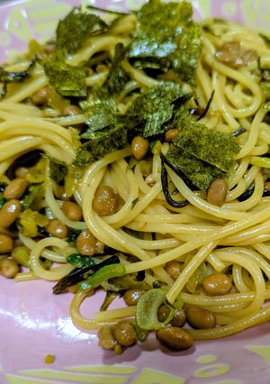 納豆高菜パスタ🌷-レシピのメイン写真