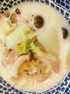 豆乳と白菜のぽかぽかスープ-レシピのメイン写真