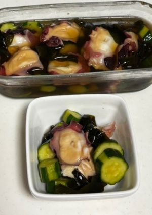 きゅうりとタコの酢の物-レシピのメイン写真