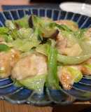 激旨っ！鶏肉と茄子とレタスの中華風炒め