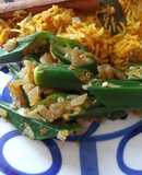 インドの野菜炒め オクラのサブジ