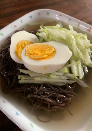 韓国冷麺《材料４つ》改良版簡単スープ-レシピのメイン写真
