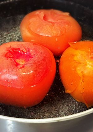 【基本】トマトの湯むき-レシピのメイン写真