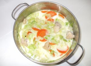 キャベツ鶏肉クリームスープ♪簡単牛乳なし-レシピのメイン写真