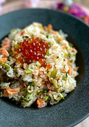 鮭と大根葉の混ぜご飯-レシピのメイン写真