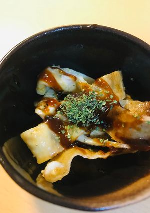 小鉢レシピ●鶏皮のマヨソースかけ-レシピのメイン写真