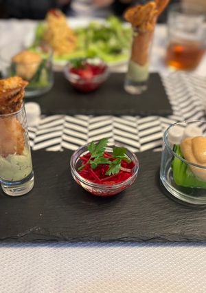 オードブル3種★豆腐&野沢菜&エスプーマ-レシピのメイン写真