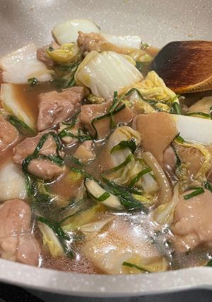 白菜と鶏肉の生姜煮込み-レシピのメイン写真