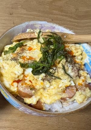 ウインナー卵豆腐丼-レシピのメイン写真