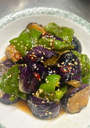 素揚げ茄子とピーマンの酢醤油和え。-レシピのメイン写真