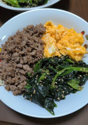 我が家の三色丼-レシピのメイン写真