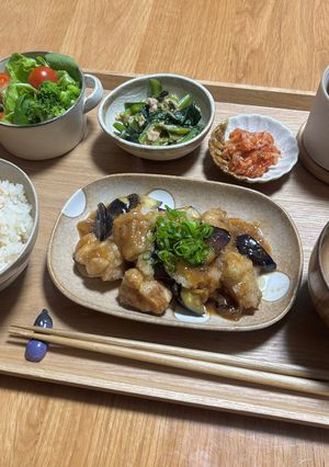 鶏肉とナスのみぞれ煮-レシピのメイン写真