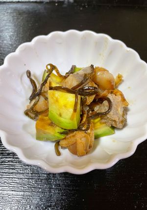 ホタテとアボカドの塩昆布和え-レシピのメイン写真