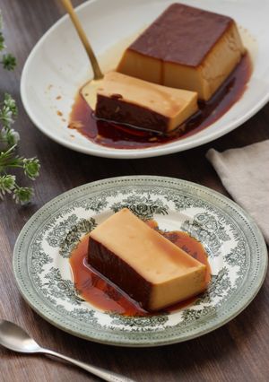 オーブン不要!パウンド型の【濃厚プリン】-レシピのメイン写真