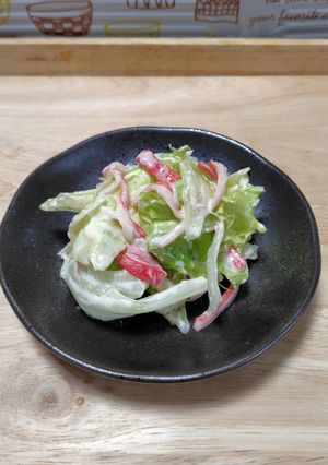 レタスとカニカマの無限サラダ-レシピのメイン写真