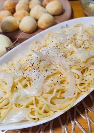 玉ねぎだけ☆カルボナーラ風チーズパスタ-レシピのメイン写真
