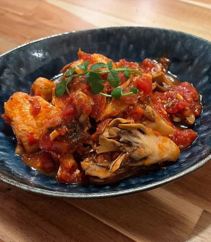 【子どもも喜ぶ！】鶏胸肉のトマト煮込み-レシピのメイン写真