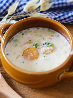 かぼちゃ団子の豆乳スープ-レシピのメイン写真