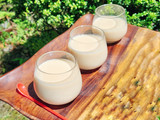 喫茶店のカラメルなし豆乳プリン♪おやつ