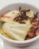 親父特製白菜と塩昆布とツナの漬物