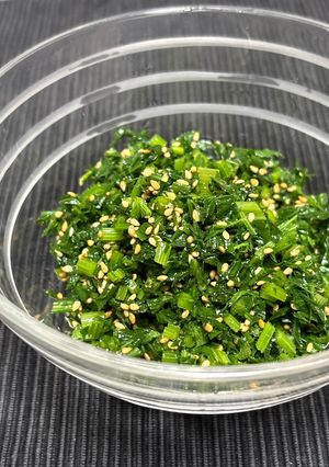 新鮮な葉で作る、ニンジン葉のナムル-レシピのメイン写真