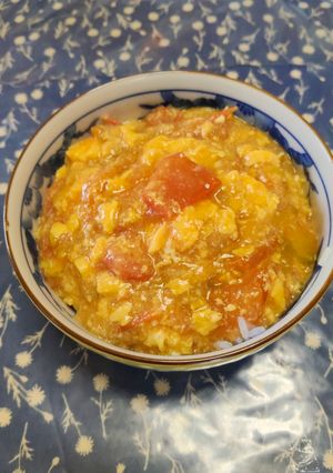 簡単ランチに✨️トマトと卵のふわとろ中華丼-レシピのメイン写真