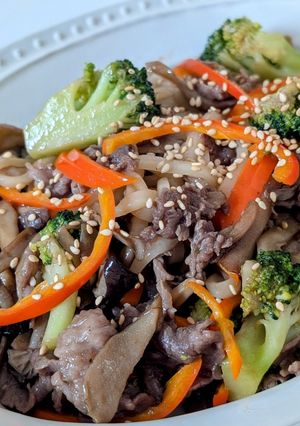 焼肉だれうどん-レシピのメイン写真