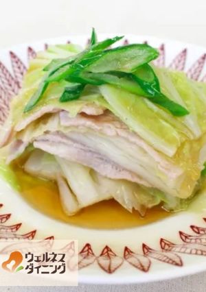 腎臓病食/豚バラ肉と白菜の重ね蒸し-レシピのメイン写真