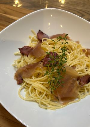 茹で時間半分☆生ハムのペペロンチーノ-レシピのメイン写真