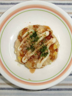 お好み焼き風豆腐のおやき-レシピのメイン写真
