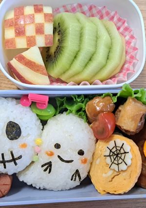 ハロウィン弁当2024　キャラ弁-レシピのメイン写真