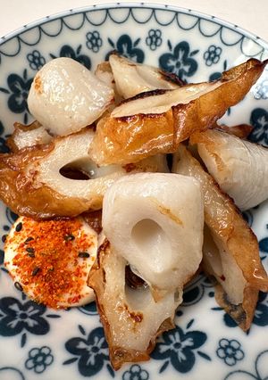 簡単1分⭐︎焼きちくわの七味マヨ添え-レシピのメイン写真