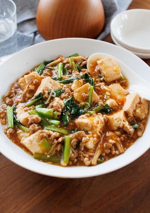 【小松菜えのきの味噌麻婆豆腐】旨辛10分♪簡単⭐︎-レシピのメイン写真
