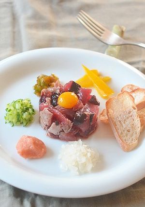 香りの具材が楽しい かつおのタルタル風♪-レシピのメイン写真