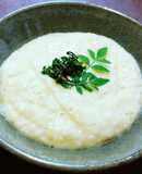 大和芋のとろろ　鮒寿司の飯と味噌入り
