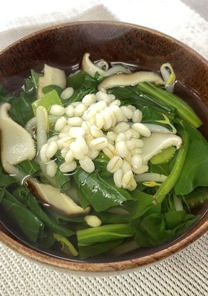 小松菜の精進スープ-レシピのメイン写真