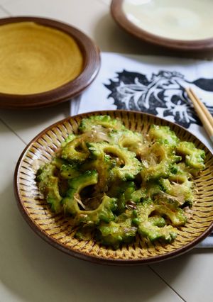 スパイシー！ゴーヤのおかかカレー炒め-レシピのメイン写真