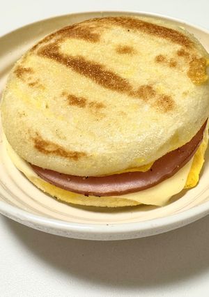 簡単エッグハンバーガー-レシピのメイン写真