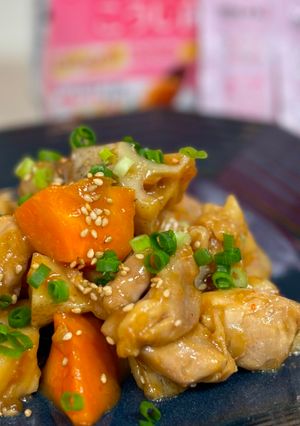 レンジで簡単！鶏肉と根菜のさっぱり煮-レシピのメイン写真