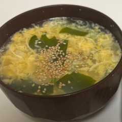 รูปของ 時短!簡単わかめスープの卵とじ