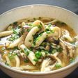 たっぷりきのこのウマウマ味噌うどん