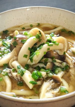 たっぷりきのこのウマウマ味噌うどん-レシピのメイン写真