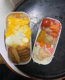 レンジクリーム味噌キムチ味オムライス弁当