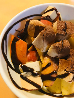 ザク切りんご&アイス●チョココアがけ-レシピのメイン写真