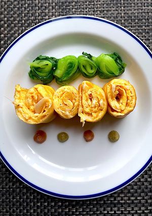 白エビたまご焼き　梅肉＆柚子胡椒-レシピのメイン写真