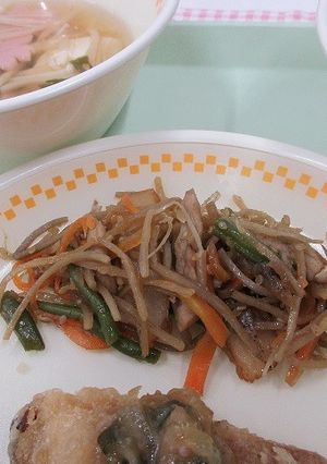 【学校給食】金平ごぼう-レシピのメイン写真
