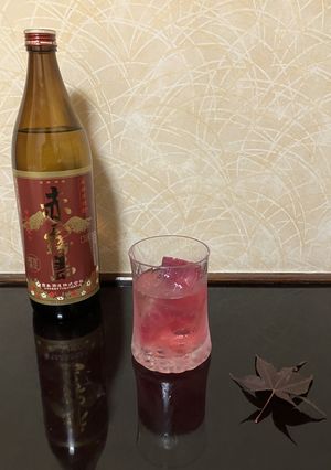 イロハモミジ×赤霧島のロック＆ソーダ割り-レシピのメイン写真