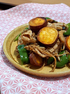 豚肉とさつまいもときのこのバタポン炒め-レシピのメイン写真