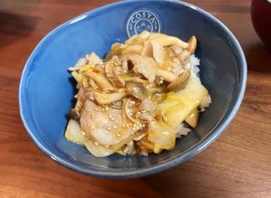 【丼でも】白菜きのこ豚バラ中華あん-レシピのメイン写真