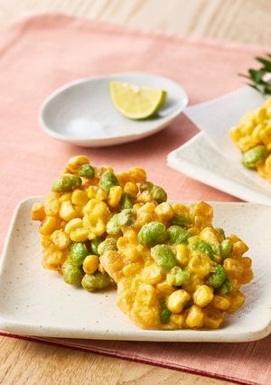 枝豆とコーンの かきあげ-レシピのメイン写真